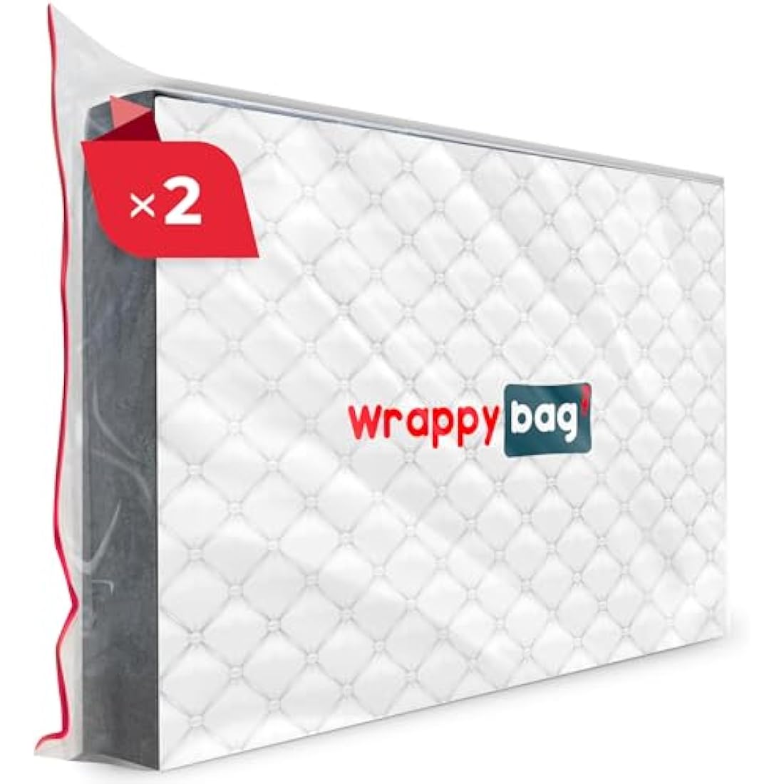 WRAPPYBAG – Protective Plastic Mattress Case/Mattress Bag — Single Size — Waterproof, Anti-Tear Storage Bag — For House Moves, Storage and Transport (38" x 80") - Pack of 2