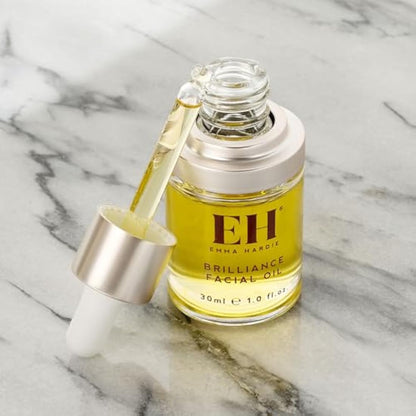 Emma Hardie 30ml Brilliance Facial Oil with Botanical Extract Blend, Use to Hydrate & Revitalise Skin, Promote Glow & Youthful Look & Reduce Wrinkle, Suitable for Sensitive Skin, Vegan & Cruelty Free