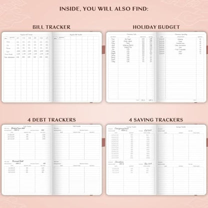 Legend Budget Planner – Financial Organizer Book. Money Account & Expense Tracker Notebook Journal for Household Monthly Budgeting (Rose Gold Gold)