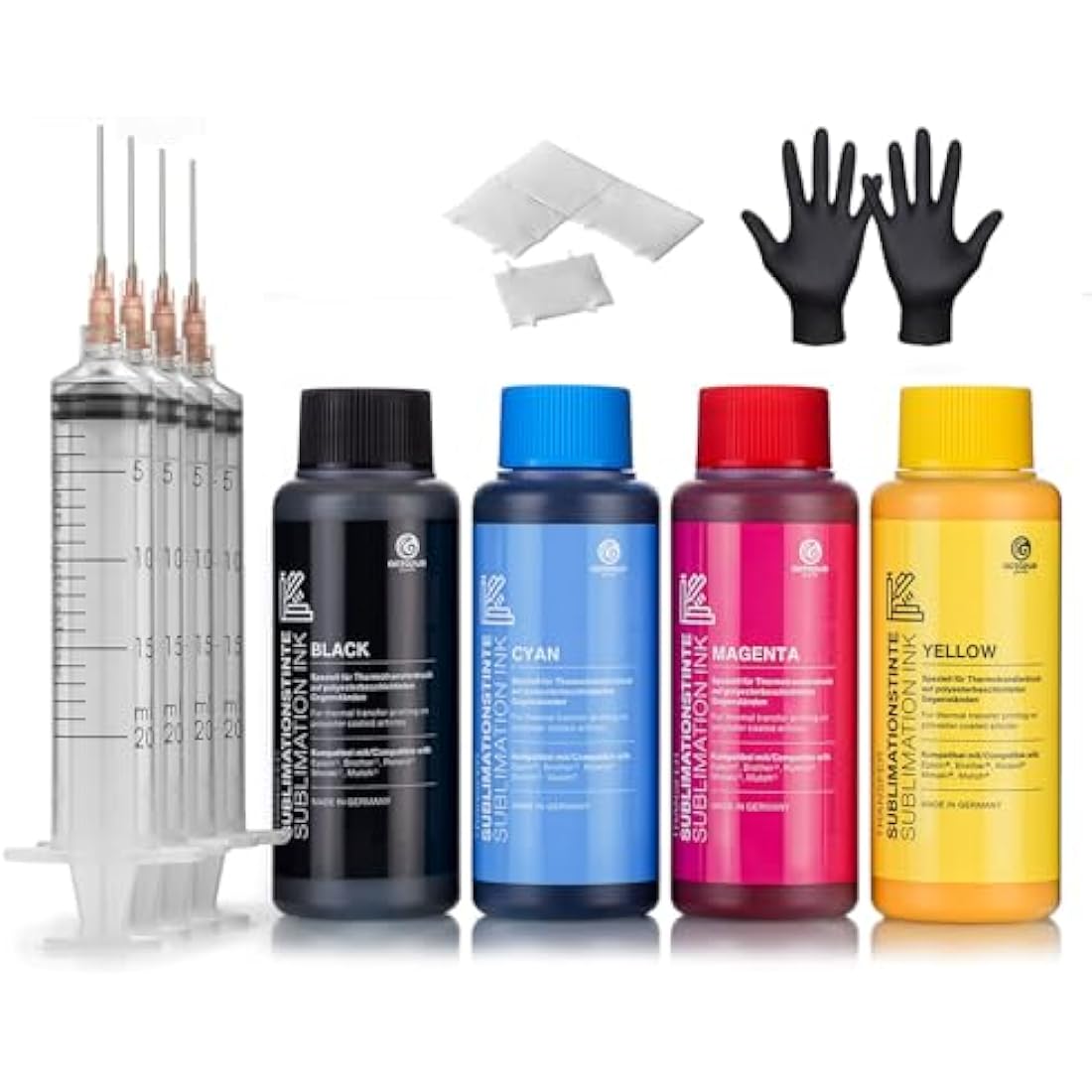 Octopus 4x 500 ml Sublimation ink compatible for Epson, Brother, Roland, Mimaki, Mutoh, CMYK