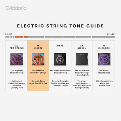 D'Addario Bass Guitar Strings - XL Nickel - EXL170 - Perfect Intonation, Consistent Feel, Powerful Durability - 4 String Set - 45-100 Regular Light, Long Scale