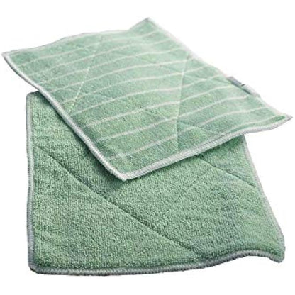 Bamboo Towel Set – For Streak-Free Glass and Window Cleaning – With one Drying Cloth, Small and Large Cleaning Pads, and 3 Bamboo Towels