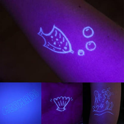 BONNYCO Invisible Ink Pen and Notebook, Pack 8 Mermaid Party Bags Filler & Pinata Toys | Mermaid Birthday Decorations | Stocking Fillers for Kids Birthday | School Prizes & Gifts for Children