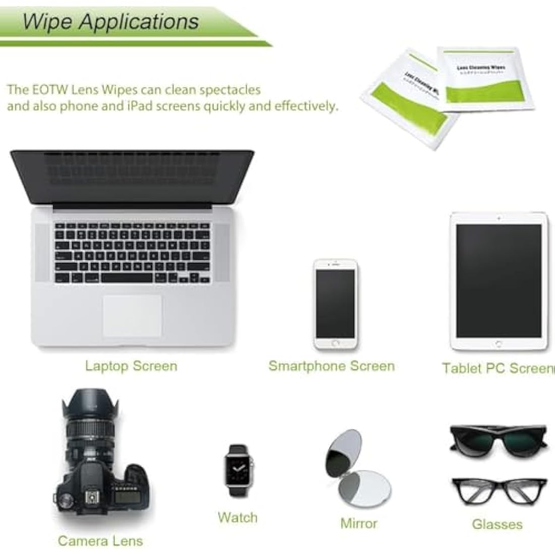 Screen Wipes Individually Wrapped,EOTW 240 Computer Screen Cleaner Wipes for Monitor/Laptop/iPad/Mobile Phone/LCD TV/Tablet PC/Keyboard Cleaning Kit