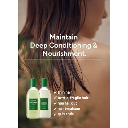 AROMATICA Rosemary Scalp Scaling Shampoo and Conditioner Set 13.53 fl.oz each – Vegan Hair Care Gift Set with Rosemary Oil. Sulfate Free Shampoo Conditioner For Hair Growth