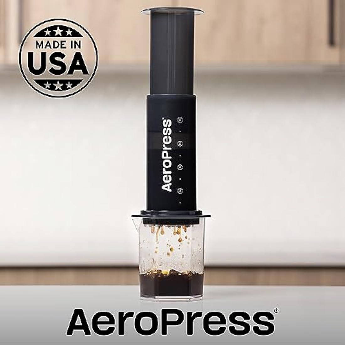Aeropress Coffee Maker Carafe, 20 oz (600 ml) Capacity, Shatterproof Pour Over Coffee Carafe, Ideal for Original, Clear, and XL Presses, Compact and Travel-Friendly Design, Made in USA