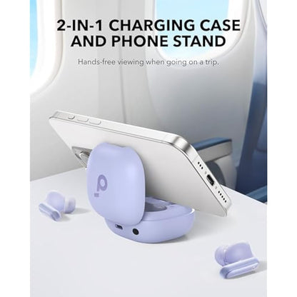 soundcore P40i by Anker, Noise Cancelling Wireless Earbuds, Adaptive Noise Cancelling to Environments, Heavy Bass, 60H Playtime, 2-in-1 Case and Phone Stand, IPX5, Wireless Charging, Bluetooth 5.3