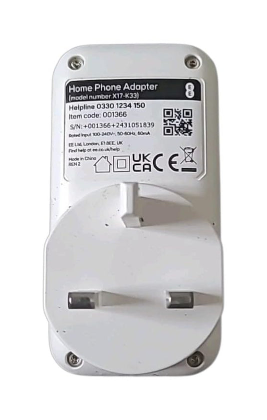 EE Home Phone Adapter V3 Only Works With BT And EE Digital Voice Service
