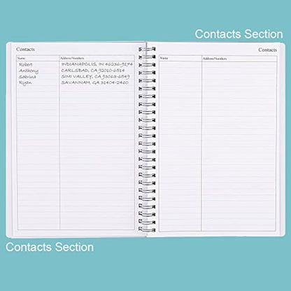 Undated Diary A5 Planner for 2025 or Any Year, Weekly & Monthly Organizer Notebook&Journal to Track Goals, Improve Productivity & Time Management, 15 x 21cm, Perfect to Organize Your Daily Life