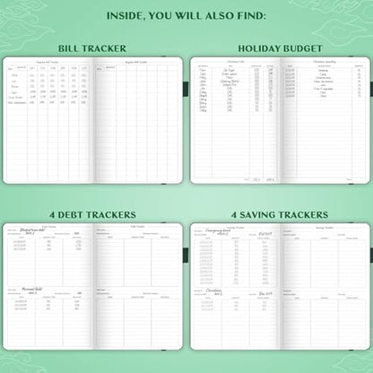 Legend Budget Planner – Financial Organizer Book. Money Account & Expense Tracker Notebook Journal for Household Monthly Budgeting (Dark Green)