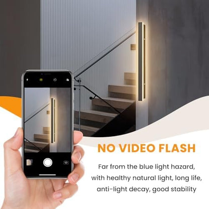 Mikeru 180CM Outdoor Wall-Mounted Lights, 3000K Warm White 60W Exterior Long Linear Light 6600 Lumens IP65 Rainproof Wall Lamp Stair Lights for Hallways, Interior Lighting Occasions