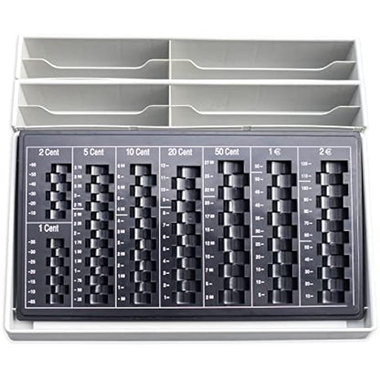 Euro Counting Board for Coins and Notes