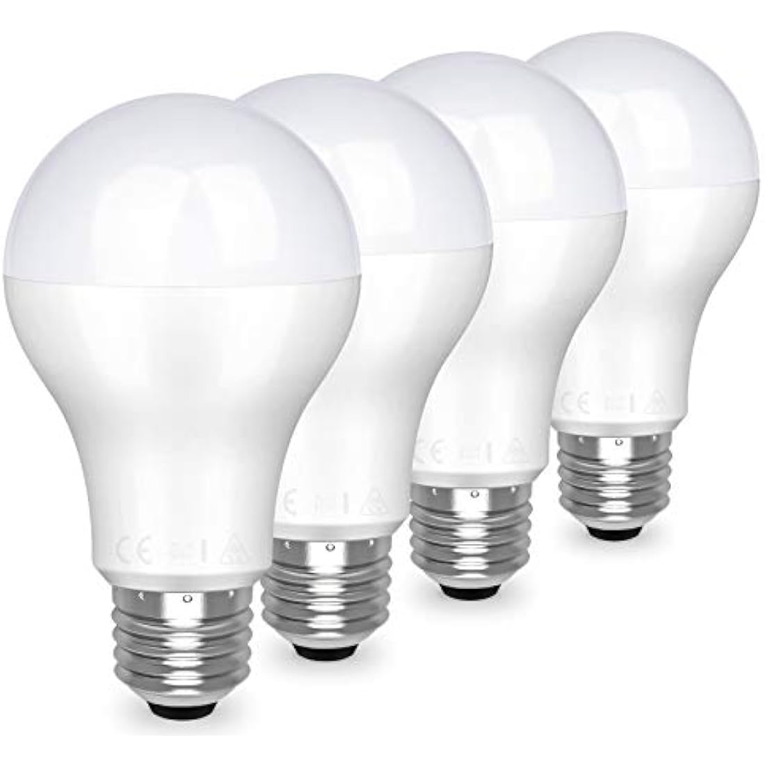 Awenia LED Light Bulb E27 Cool White A65 Edison Screw,20W 2452 lumens 6500K=150W Incandescent Bulb Golf Ball, Pack of 4