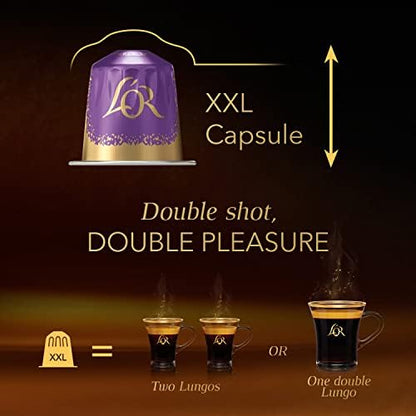 L’OR BARISTA Double Lungo Profondo XXL Aluminium Coffee Capsules (5 X 10 Pods) Intensity 8