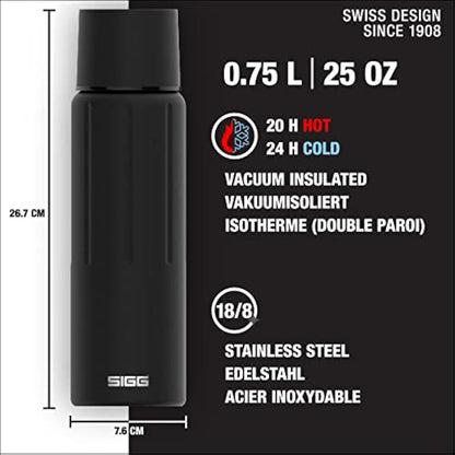 SIGG - Insulated Water Bottle - Thermo Flask Gemstone IBT - with Cup - Leakproof - Lightweight - BPA Free - 18/8 Stainless Steel - 0.5L / 0.75L / 1.1L