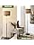 Floor Lamps for Living Room, Farmhouse Standing Lamp with Linen Lampshade Reading Standing Lamp for Living Room, Tall Pole Lamp for Bedroom/Family/Office (Black)