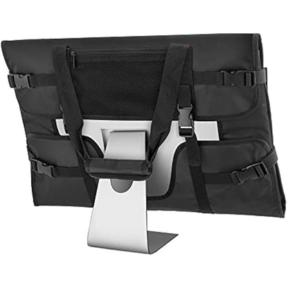 Trunab Monitor Carry Case Compatible with iMac 21.5" Desktop Computer/24’’ iMac /24’’ Monitors, Protective Monitor Dust Cover for iMac Screen and Accessories, Black - Patented Design