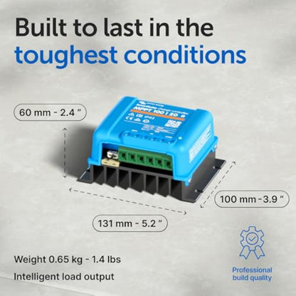 Victron Energy SmartSolar MPPT Solar Charge Controller (Bluetooth) - MPPT Charge Controller for Solar Panels - 100V 20 amp 12/24/48-Volt