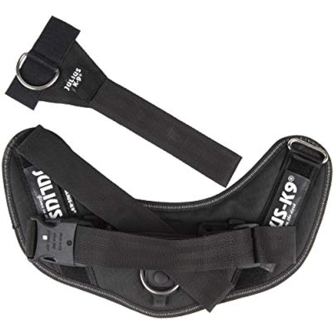 Julius-K9 Idc Dog Harness with Front Control Belt, Black, L/1