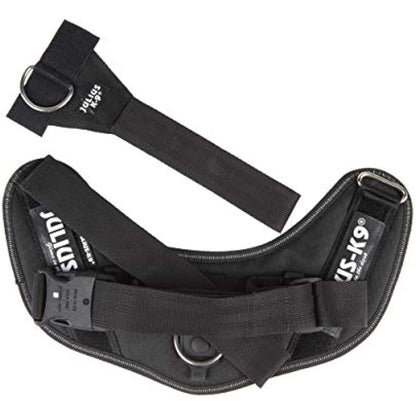 Julius-K9 Idc Dog Harness with Front Control Belt, Black, L/1