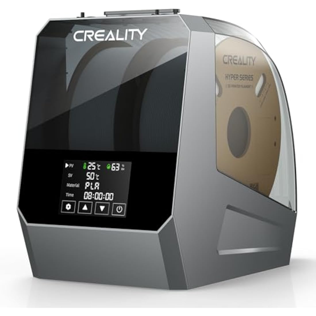 Creality Official Space Pi Filament Dryer Plus, 2 Rolls 3D Printer Filament Dryer Box 360° Hot-Air Heating with Fan, Upgraded Filament Dehydrator Storage Box for 1.75/2.85mm PLA PETG ABS TPU Material