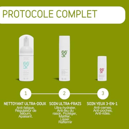 66°30 - Cycle Jour Gel Visage Hydratant Ultra frais - moisturizing gel with hyaluronic acid - 75 ml