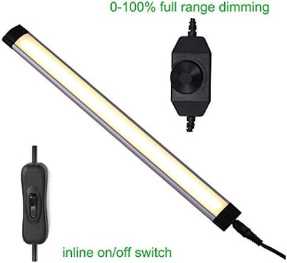 AlBOO Under Cabinet Kitchen Lights Wired LED Dimmable Warm White,28cm Under Cupboard Kitchen Lights 12V Plug in with Mains,Ultra Thin Fixture Under Couter Lights Display Lights for Cabinet 3 Pack
