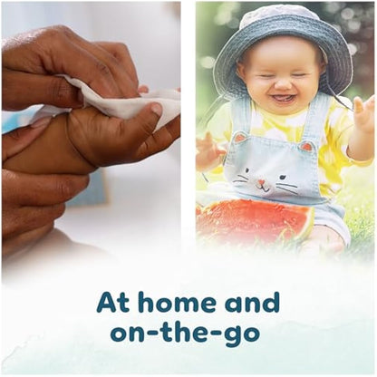 Pampers Harmonie Aqua Baby Wipes Plastic Free 24 Packs of 48 Wipes, 1152 Baby Wet Wipes, Help restore natural skin pH, Delicate lotion with 99 percent water