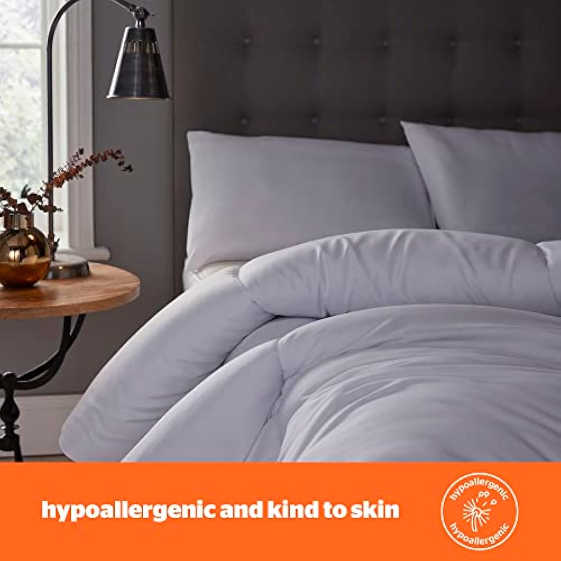 Silentnight Warm and Cosy 15 Tog Duvet - Thick Warm Cosy Soft Winter Duvet Quilt Hypoallergenic - Single Bed, White