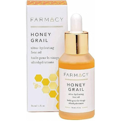 Farmacy Honey Grail Hydrating Face Oil Moisturizer for Dry Skin, Fine Lines & Wrinkles with Rosehip and Sea Buckthorn Oil