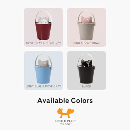 United Pets - cat food container Crick in black