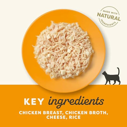 Applaws 100% Natural Wet Cat Food, Chicken with Cheese in Broth, 70 g Tin Cans (Pack of 24)
