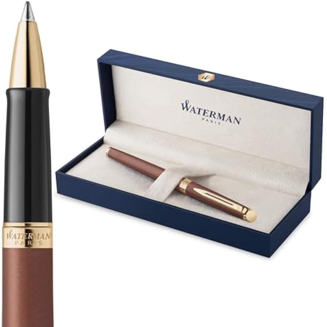 Waterman Hémisphère Rollerball Pen | Copper Red (The Understated Edit Collection) | Fine Point with Black Ink | Gift Box
