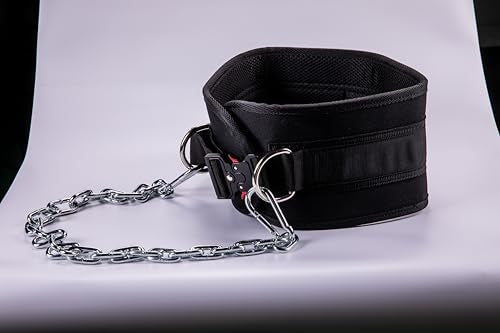 MANUEKLEAR Quick Locking Dip Belt, Weightlifting Belt, Weight Lifting Belts for Men Women Heavy Duty Dipping Powerlifting Belt with Chain 40 inchs