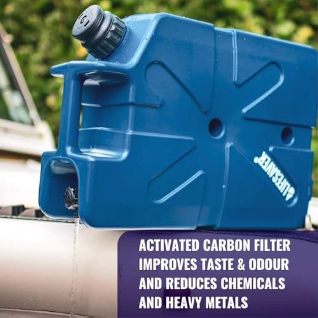 Lifesaver Jerry Can Activated Carbon Filters Portable Water Filter (Pack of 5) - Black