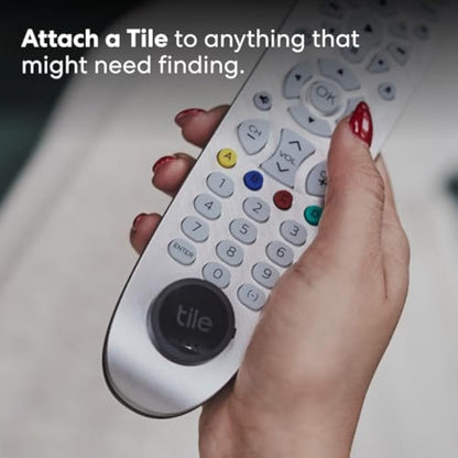 Tile Sticker (2022) Bluetooth Item Finder, 1 Pack, 45m finding range, works with Alexa and Google Home, iOS and Android Compatible, Find your Keys, Remotes & More, Black