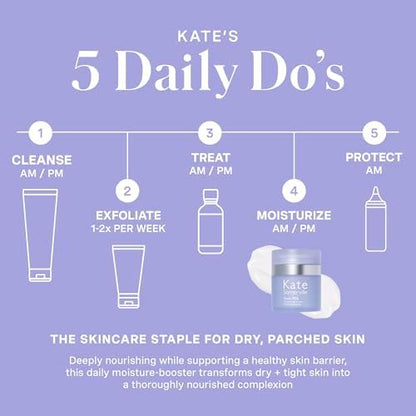 Kate Somerville Goat Milk Moisturising Cream - Deeply Hydrating Daily Face Moisturising for Dry, Tight, and Sensitive Skin, 50 mL