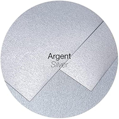 Clairefontaine - Ref 50075C - Pollen Iridescent Adhesive Envelopes (Pack of 20) - DL (110 x 220mm) in Size, 120gsm Paper, Easy-to-Peel Adhesive Strip - Silver