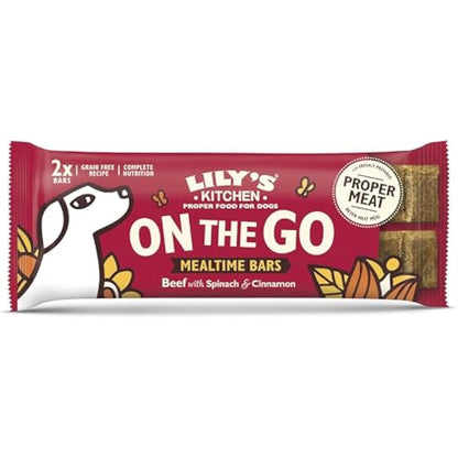 Lily's Kitchen Made with Natural Ingredients Beef On the Go Bars for Dogs 16 x 40g