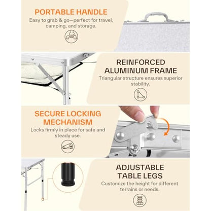 Sportneer 01, Aluminium, White, 90x60cm (2 Height)