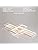 Diossad Modern LED Ceiling Lamp, Dimmable 2700K-6500K Flush Mount Chandelier for Bedroom, Living Room, Kitchen, Hallway, Office