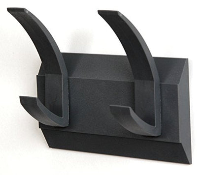 Acorn Linear Hat and Coat Wall Rack with Conclealed Fixings 8 Hooks Graphite Ref 319883