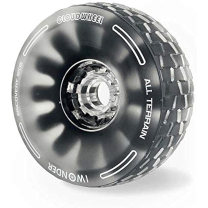 IWONDER Cloud Wheel 120mm Discovery Electric Skateboard Wheels Patented Damping Foam Core All Terrain Off Road Translucent Urethane Longboard Wheels（Not Applicable to Hub Motor