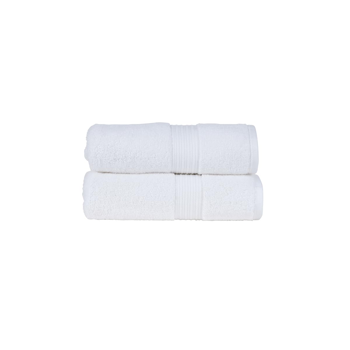 Christy Supreme Hygro 2 Hand Towels Set | White | 100% Luxury Supima Cotton | Ultra Soft | Super Absorbent | 650GSM | Plush and Long Lasting