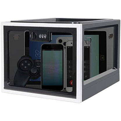 Lalifebuss Medicine Lock Box, Medication Lockable Container for Refrigerator Food Safe Locking LockerTablet Phone for Kitchen Home School and Office Safety