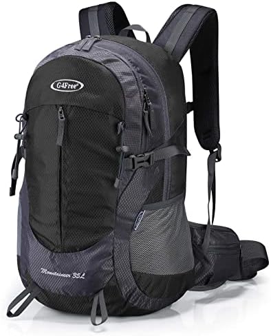 G4Free 35L Waterproof Hiking Backpack Outdoor Backpack Trekking Daypack for Camping Hiking Backpacking Climbing with Rain Cover