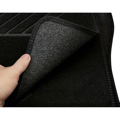 Carsio Carpet Car Mats For Kia Picanto 2017+ Onwards Tailored Fit Floor Mat Set Complete Accessory Black Custom Fitted - All Weather, Anti-Slip Backing & Black Trim