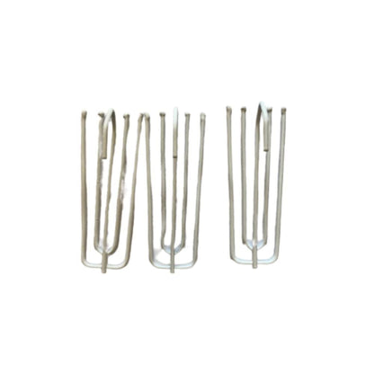 60Pcs White Pinch Pleat Curtain Hooks - Galvanised Metal Drapery Pin Hooks for Windows, Door and Shower Curtains