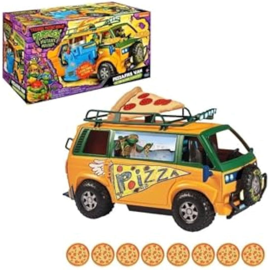 Teenage Mutant Ninja Turtles: Mutant Mayhem Pizza Fire Delivery Van. Ideal present for boys 4 to 7 years and TMNT fans!