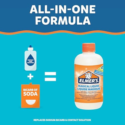 Elmer’s Metallic Slime Kit | Slime Supplies Include Metallic PVA Glue & Magical Liquid Slime Activator | Washable & Kid Friendly | 4 Count